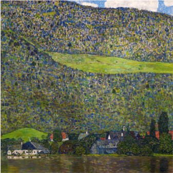 UNTERACH ON LAKE ATTERSEE, AUSTRIA, 1915 - Gustav Klimt Paintings